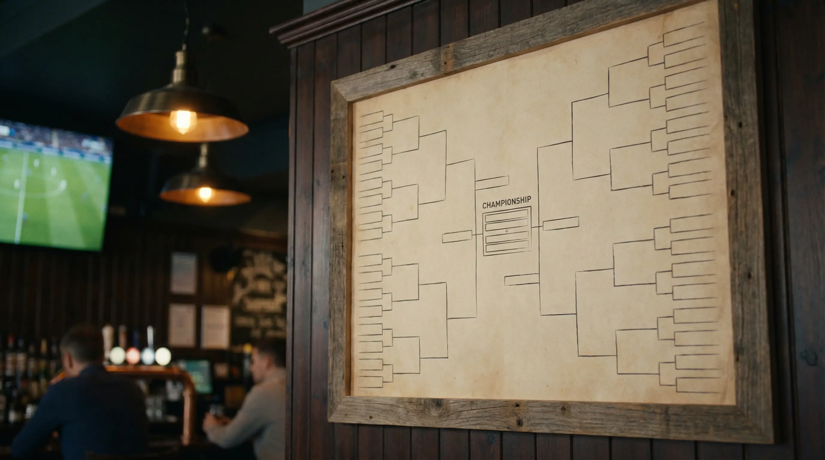VM 2026 sluttspillbracket med mulige veier fra gruppespill til finale